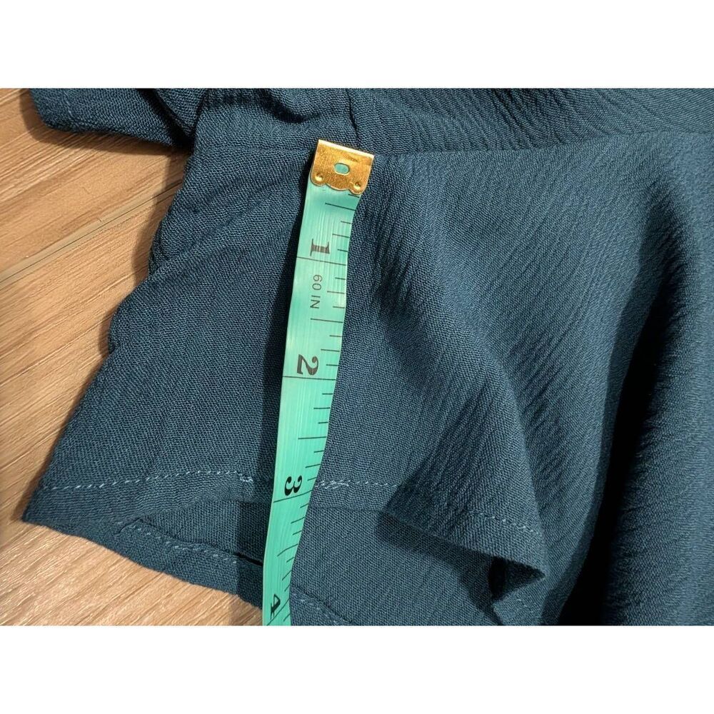 City Chic Playsuit Vacation Teal Romper Plus 18 1XL Boho Festival Pockets NWT - Picture 10 of 13